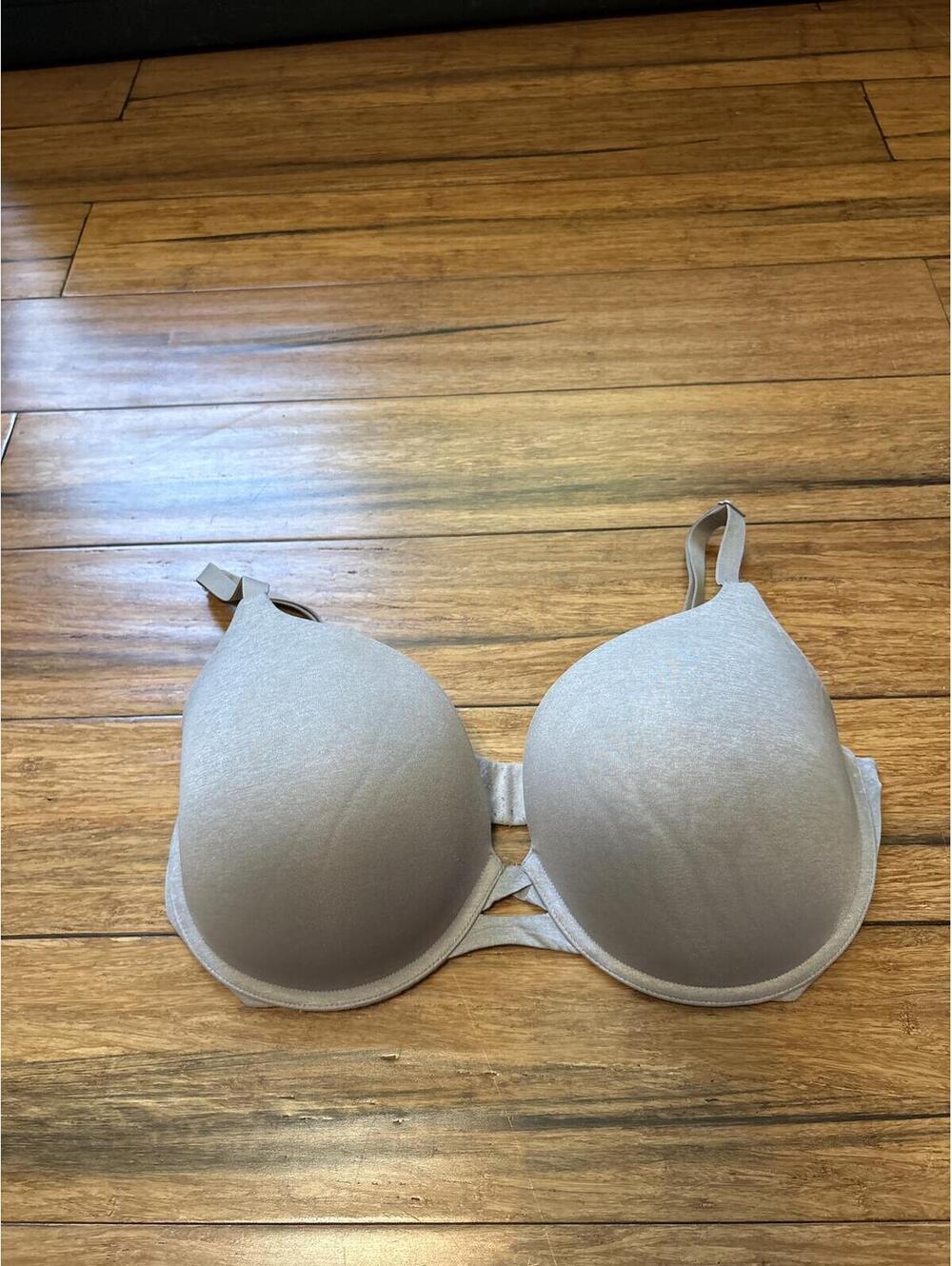 Victoria's Secret Perfect Shape T-Shirt Bra Beige Gray 36DD/E